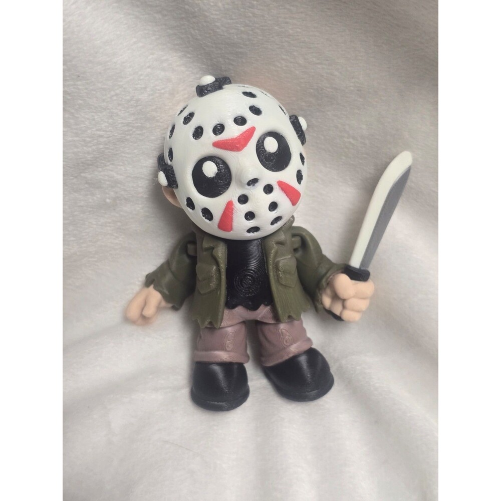 3D Printed Masked Horror Slasher Figure Machete Halloween Decor Printverse